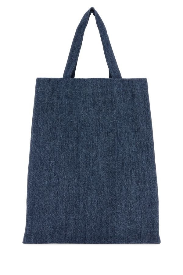 Blue denim Lou shopping bag - 3