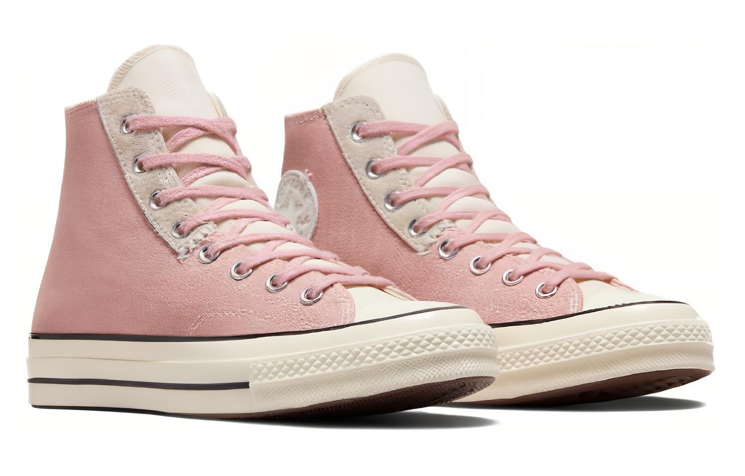 Converse Chuck 70s High Top Mix Materials Shoes 'Static Pink' A06538C - 3