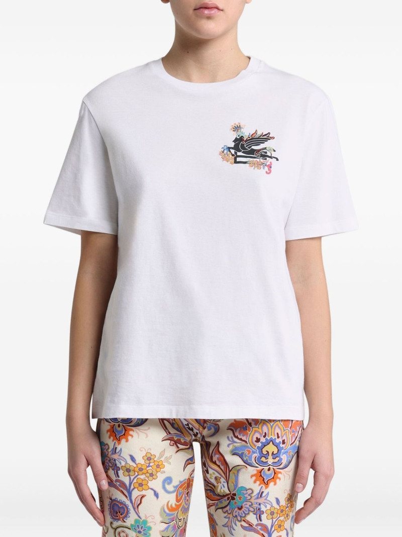 Etro Pegaso-motif cotton T-shirt outlook