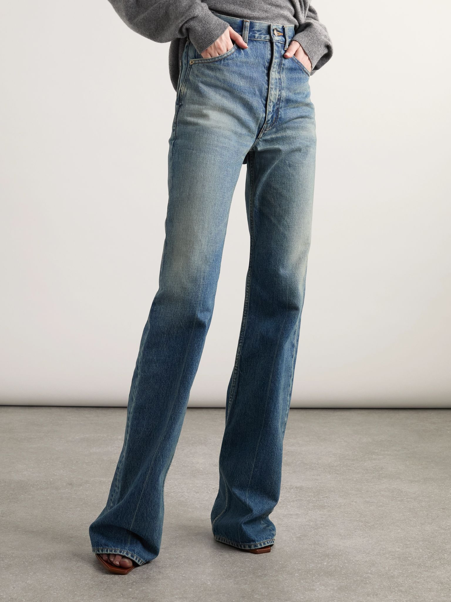 High-rise bootcut jeans Mid denim - 3