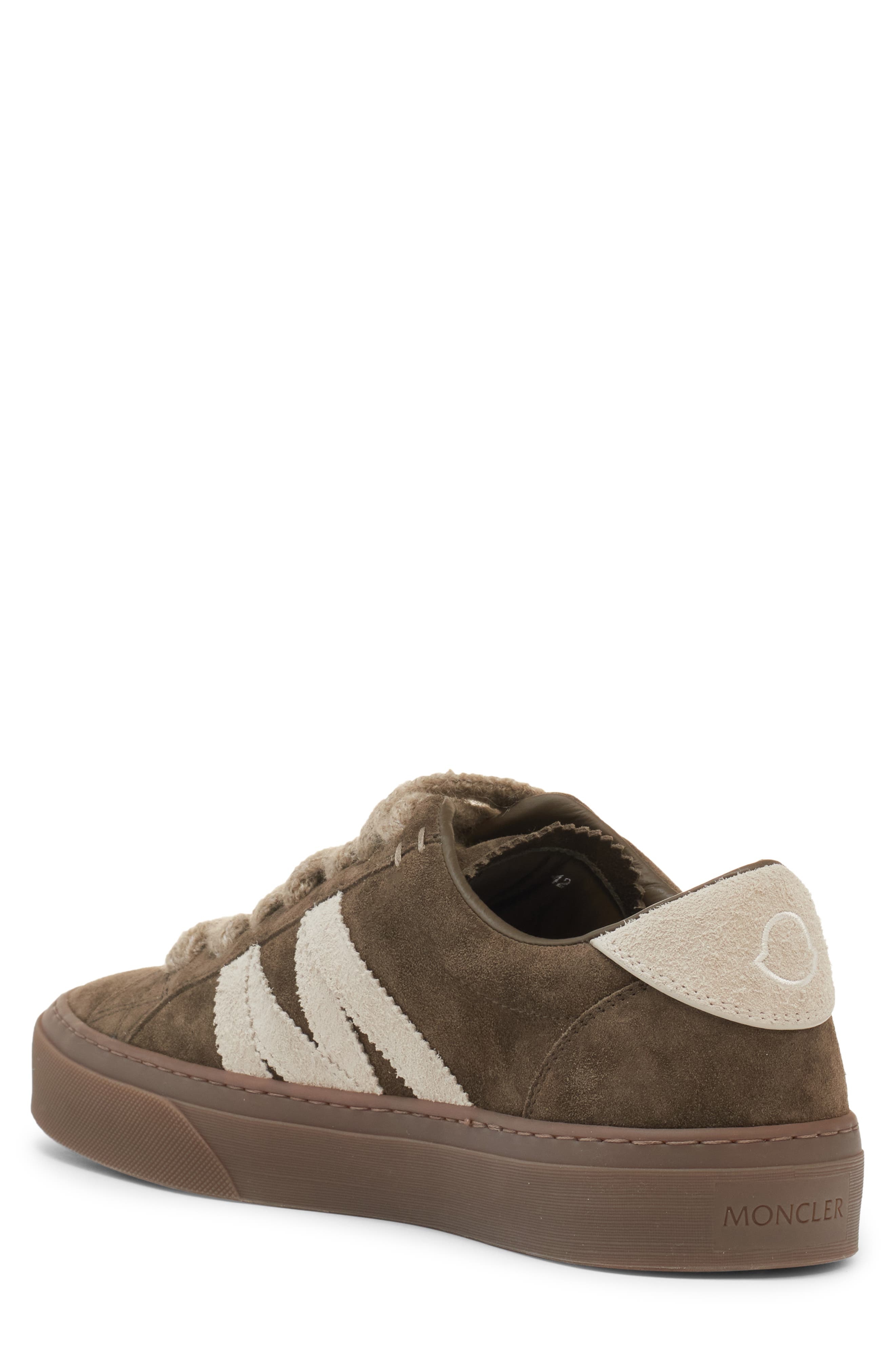 Moncler Monaco 2 Low Top Sneaker in Urban Olive Green at Nordstrom - 2