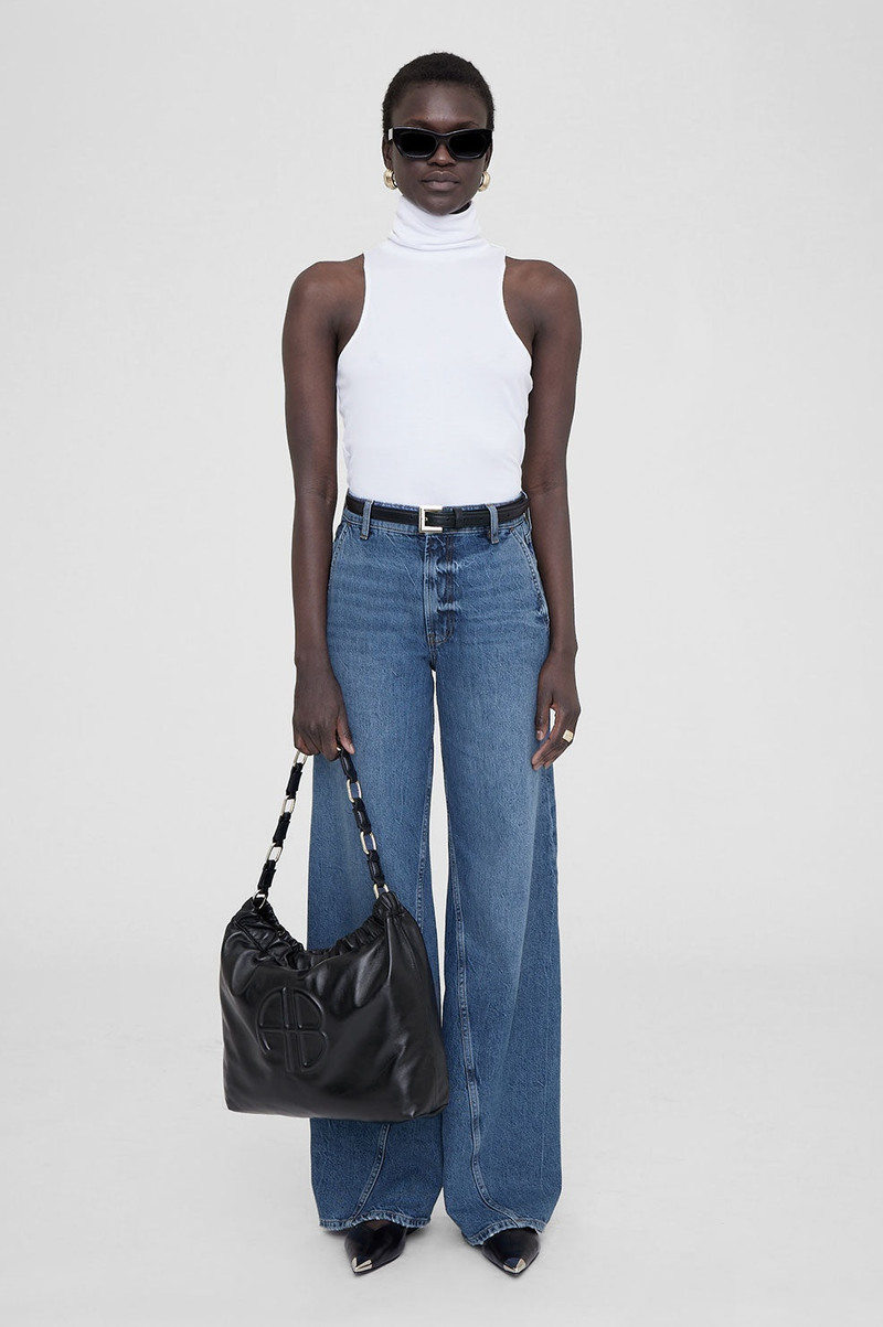 ANINE BING Kate Shoulder Bag - Black outlook