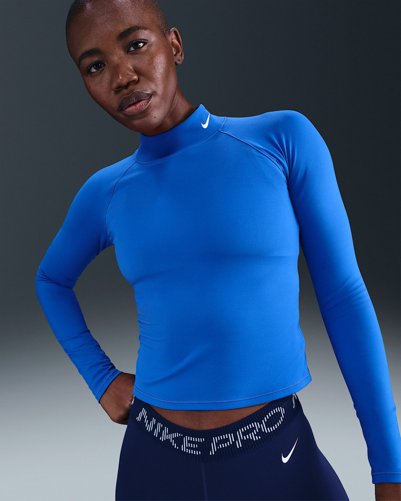Nike Pro Women's Dri-FIT Long-Sleeve Mock-Neck Top 1