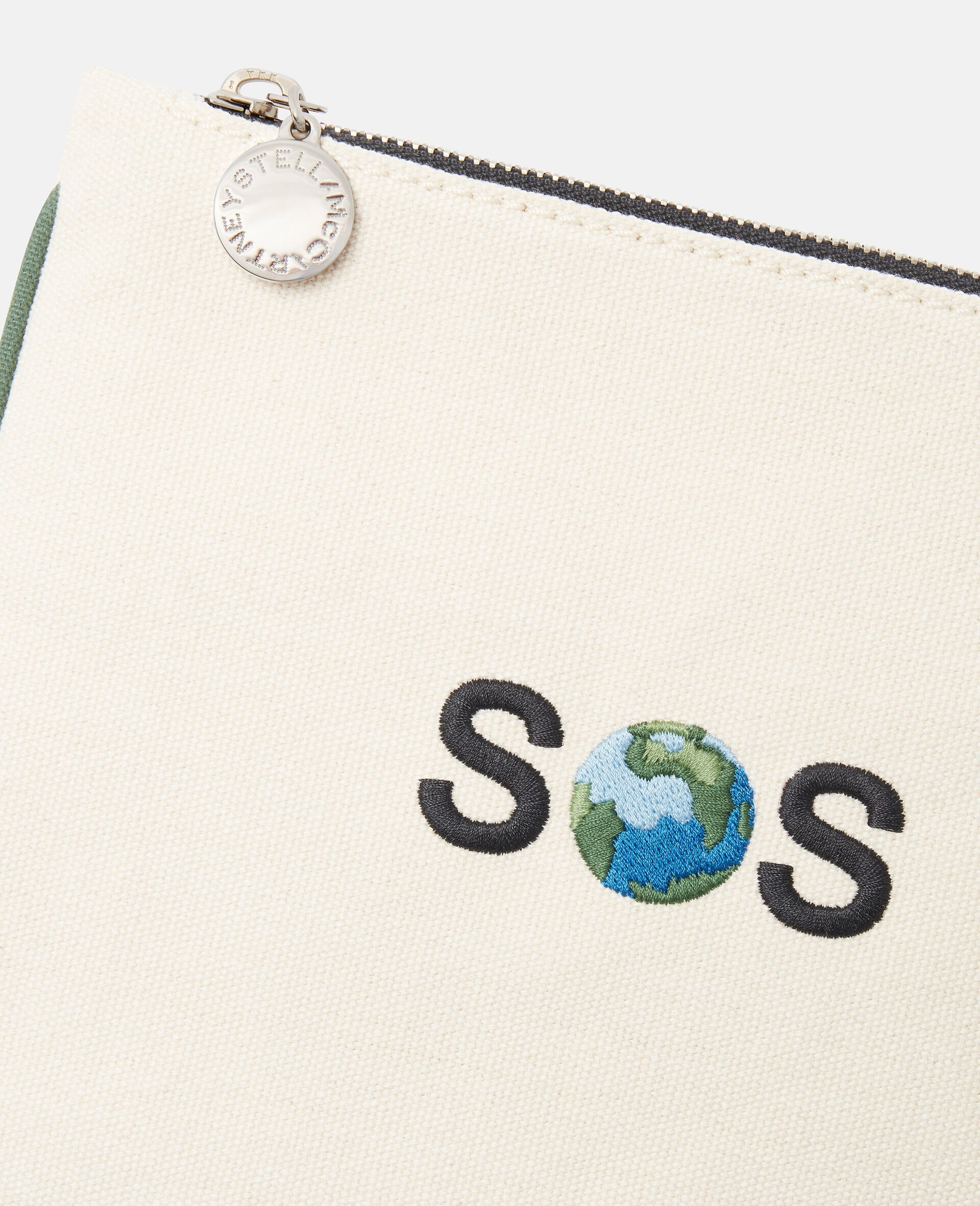 SOS Embroidered Zip Cardholder - 5