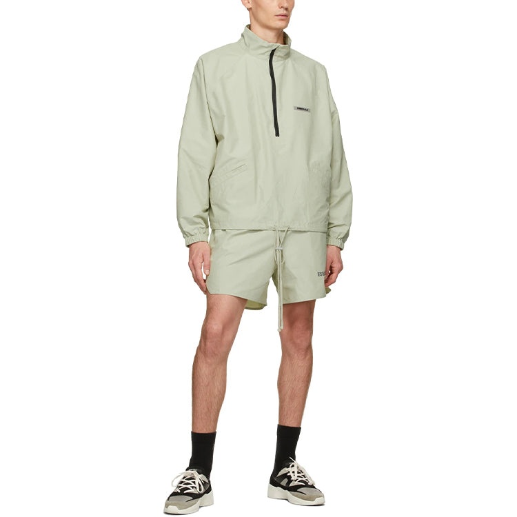 Fear of God Essentials FW20 Half-Zip Track Jacket Sage FOG-FW20-191 - 4