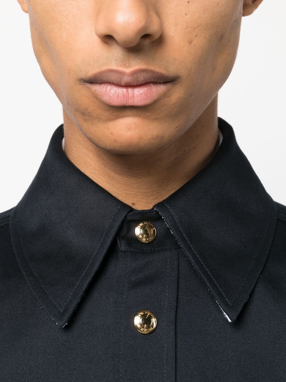 two-tone cotton-gabardine jacket - 5
