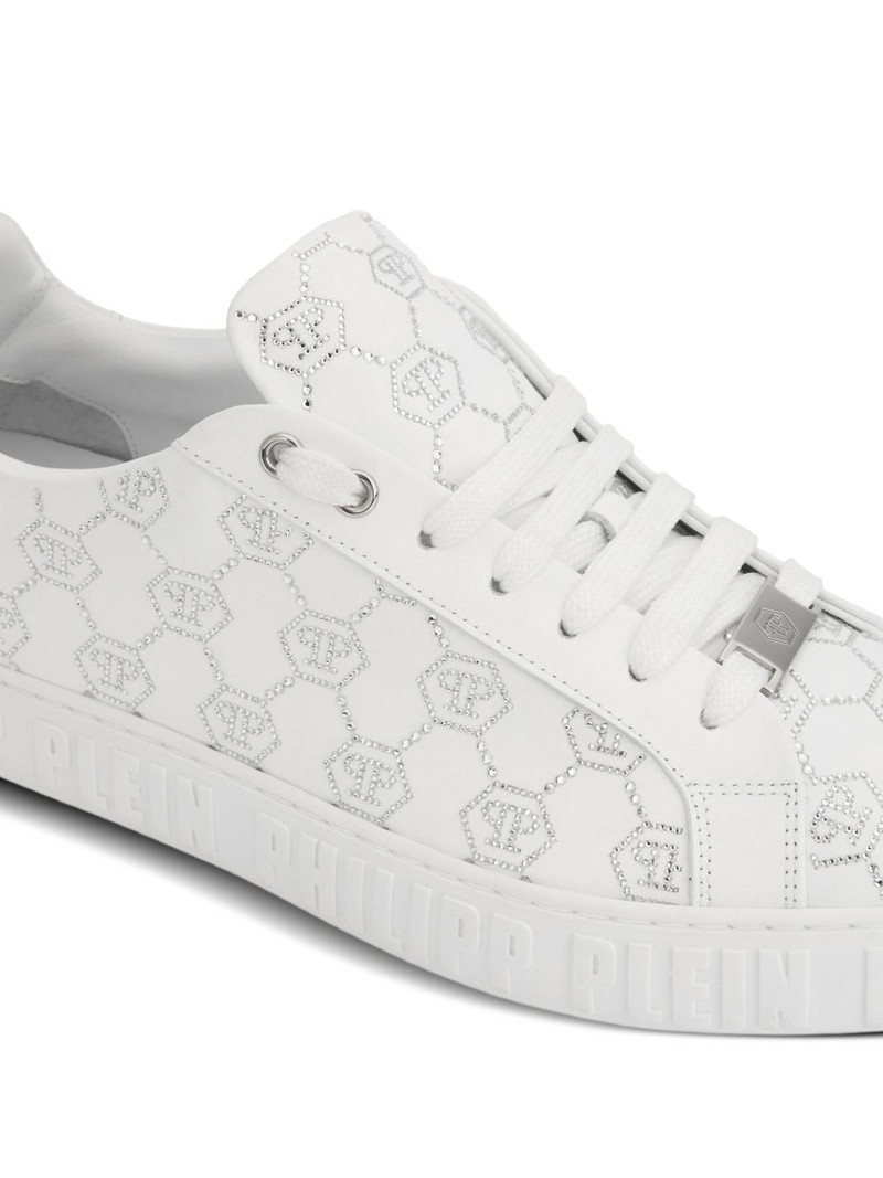 Carson monogram strass low-top sneakers 4