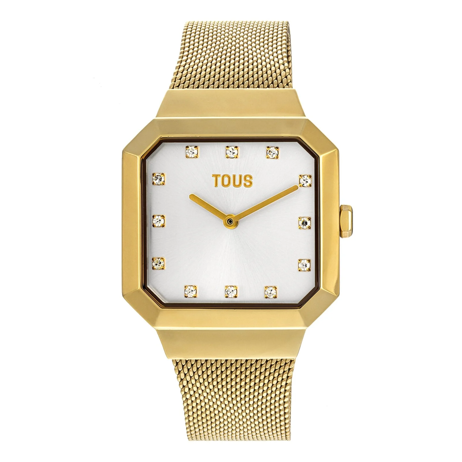 Karat Squared Analogue watch with gold-colored IPG steel wristband - 1