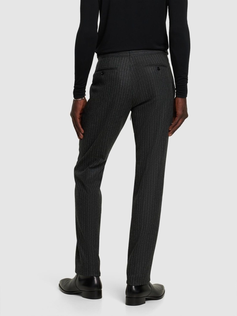 Atticus pinstriped wool flannel suit - 4