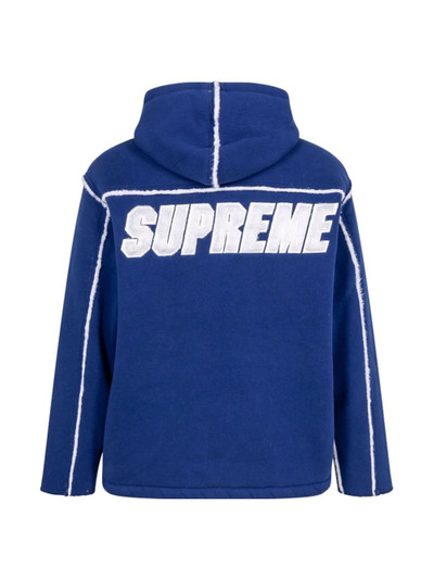 Supreme faux shearling hooded jacket outlook