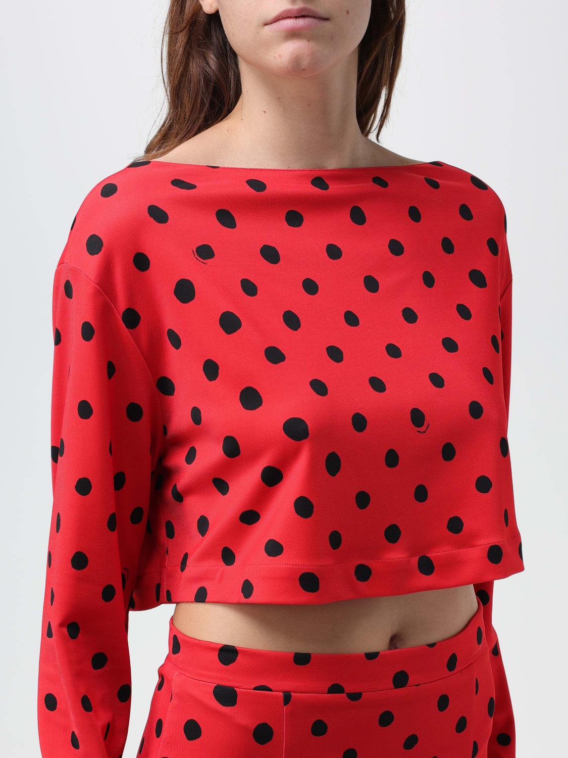 Marni blouse in stretch viscose with Polka Dots - 5