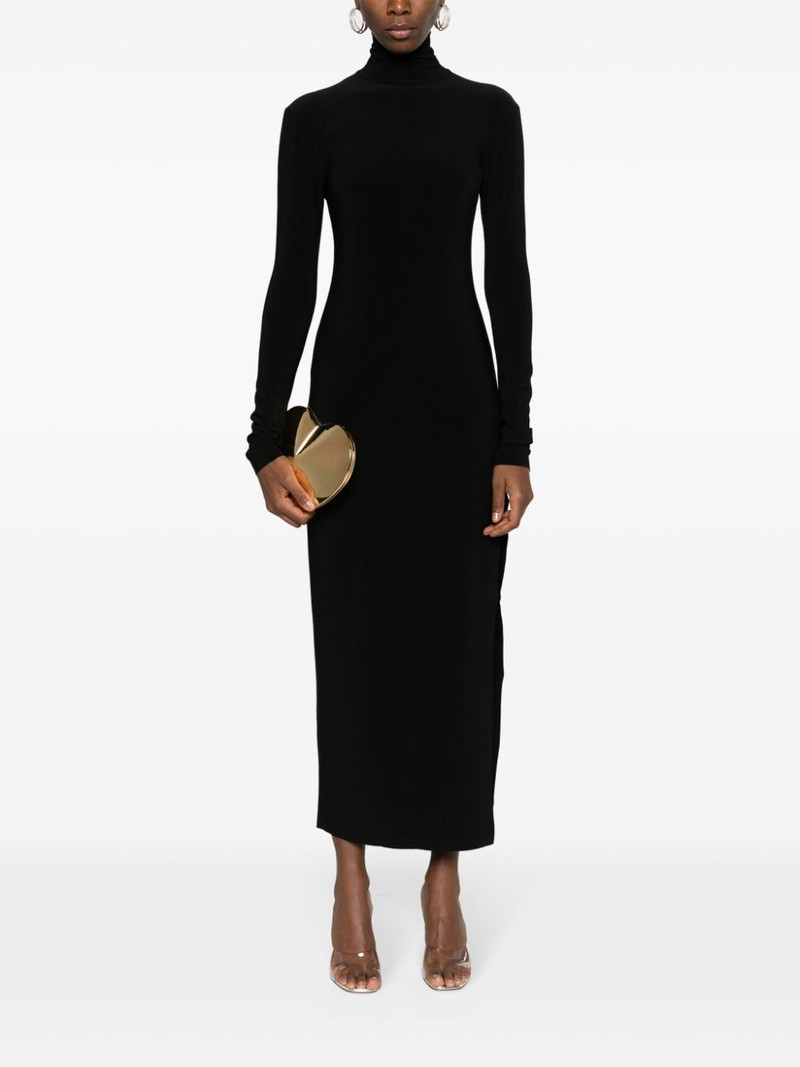 NORMA KAMALI side-slit stretch-jersey maxi dress outlook