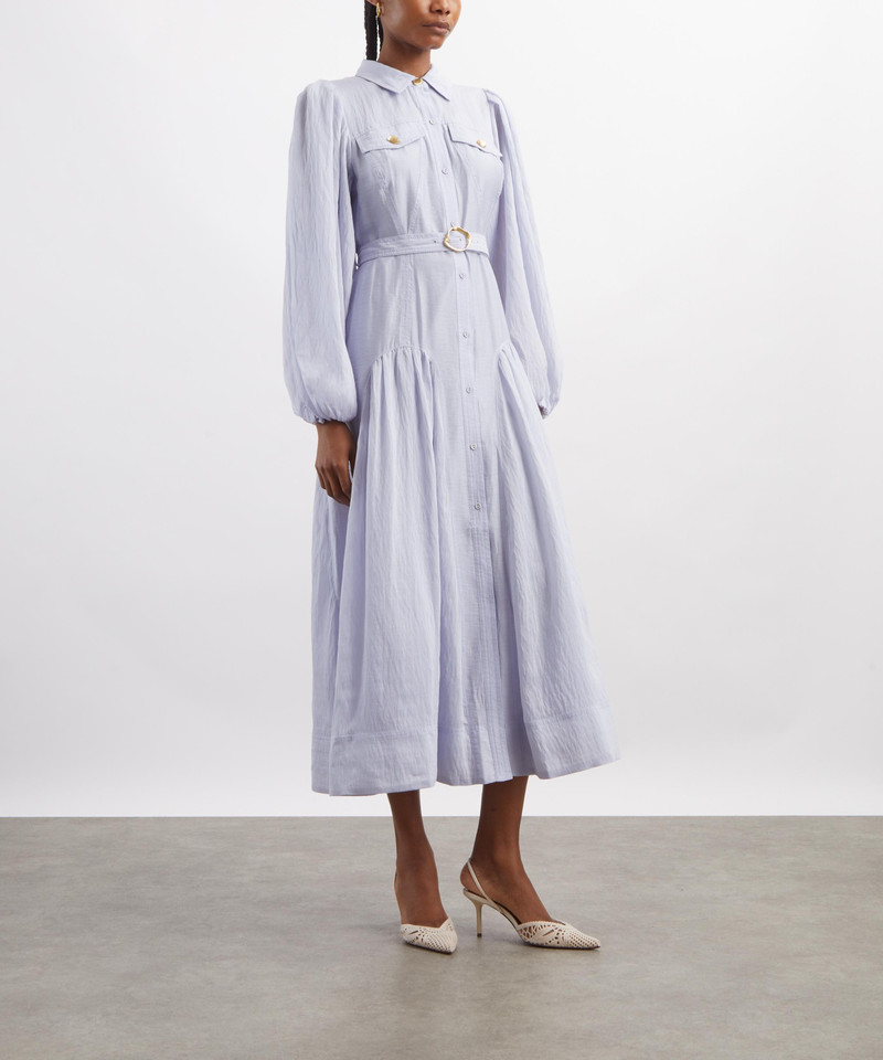 Aje. Colide French Blue Shirt Dress outlook