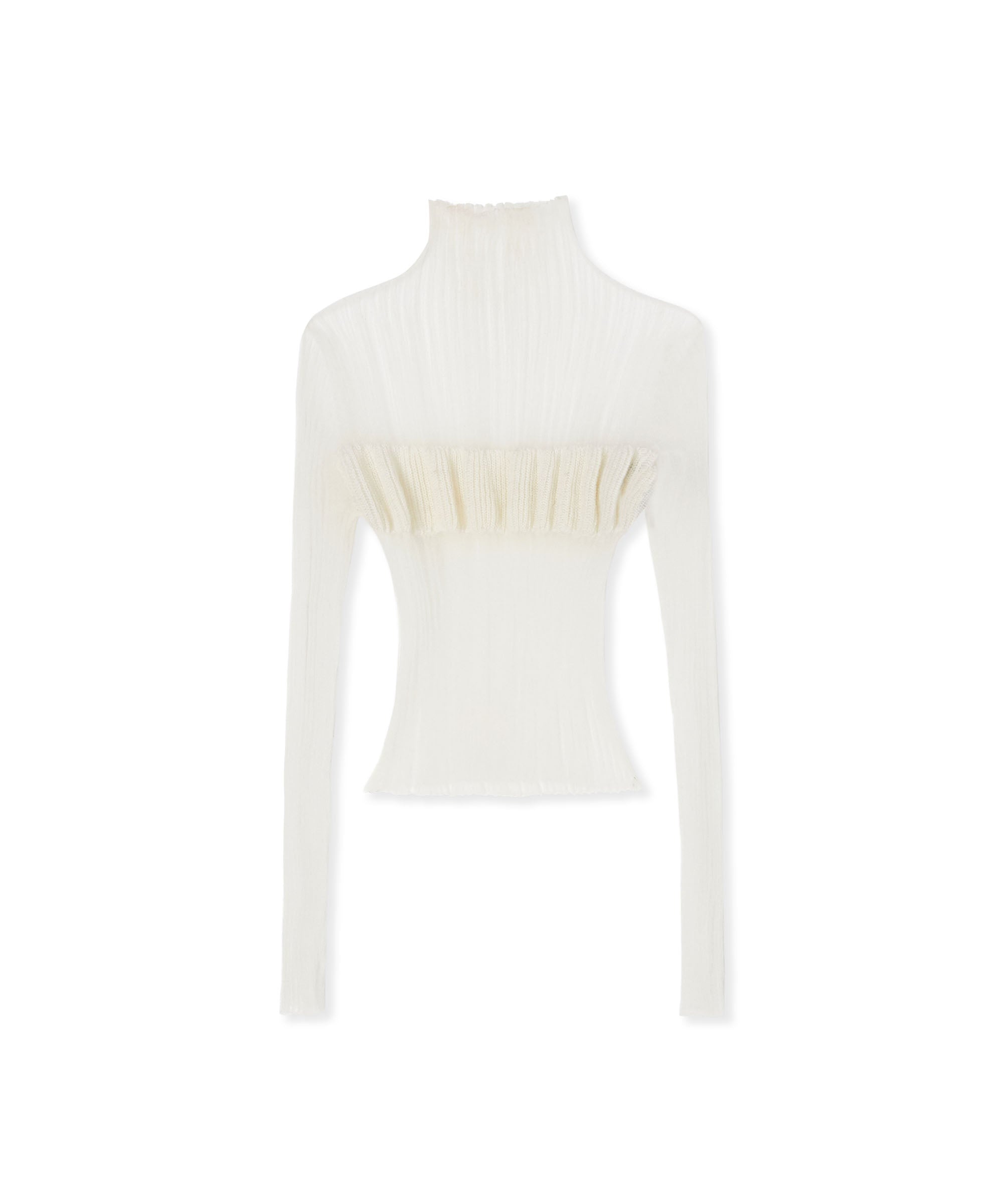 Sweater with "Ribbed Cellophane" concept - 1