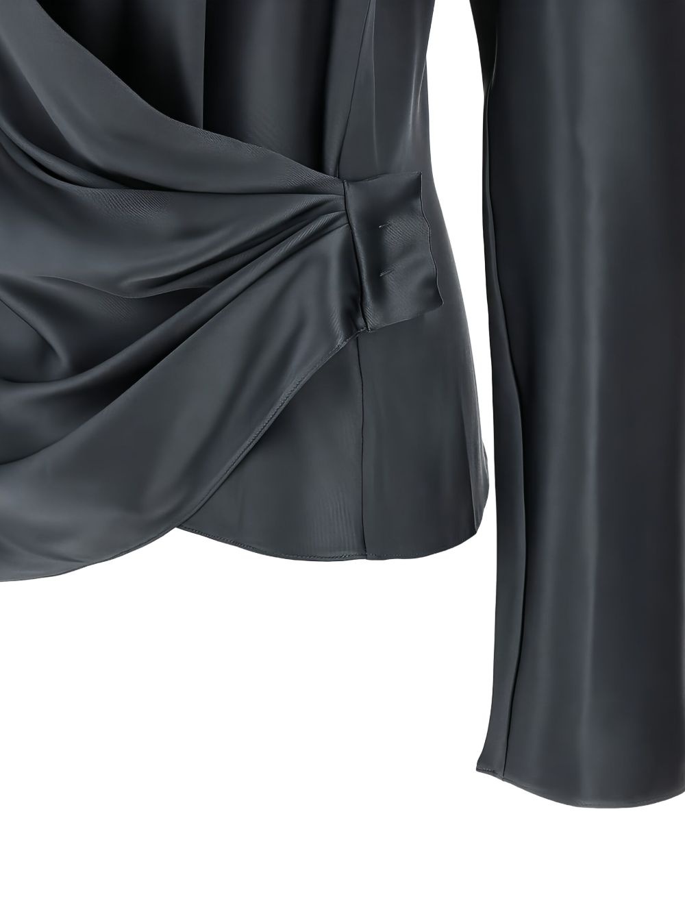 draped blouse - 3