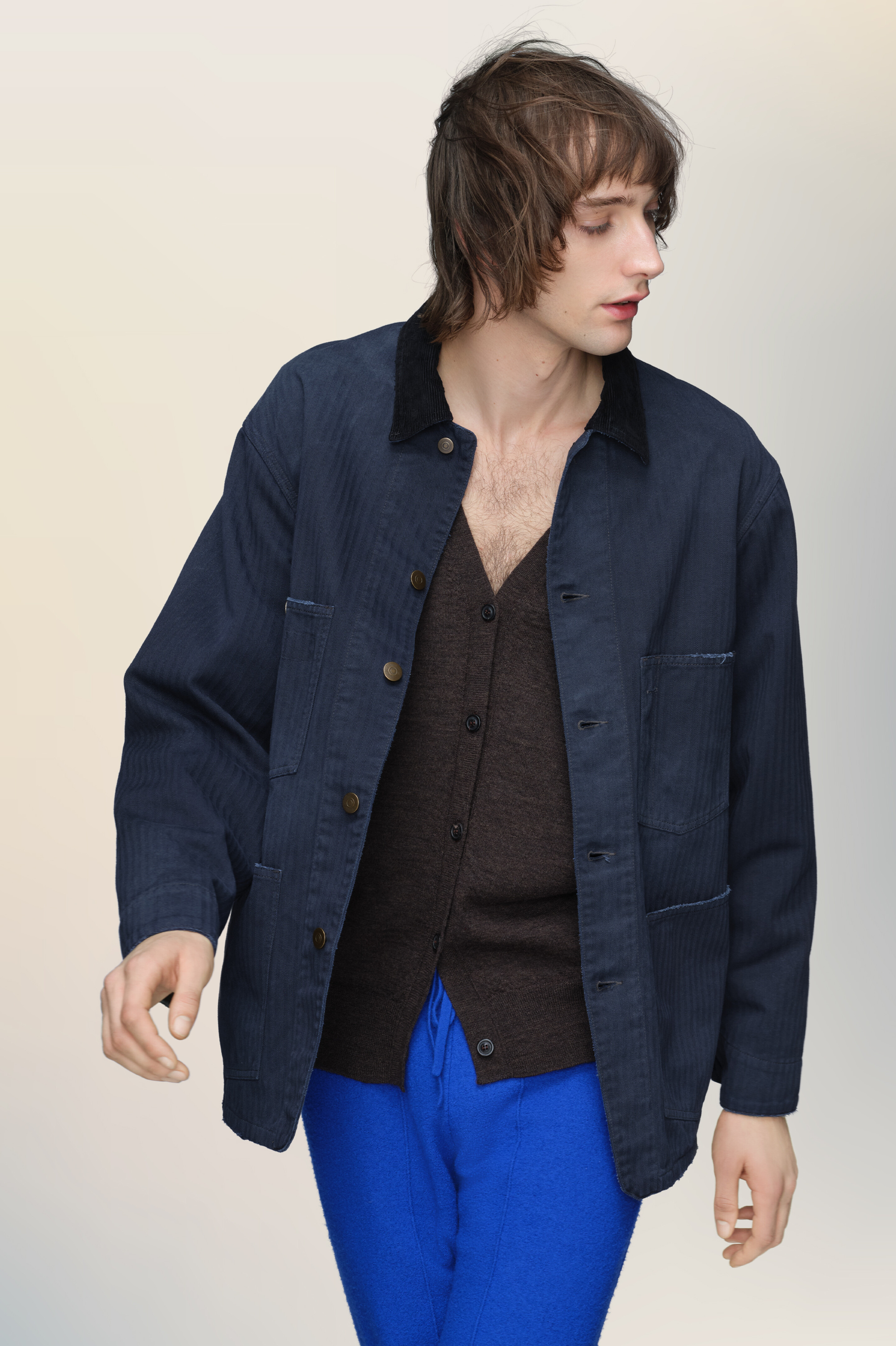 Herringbone workwear jacket - 3