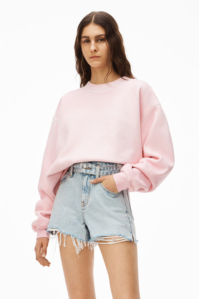 Alexander Wang CREWNECK PULLOVER IN DENSE FLEECE outlook