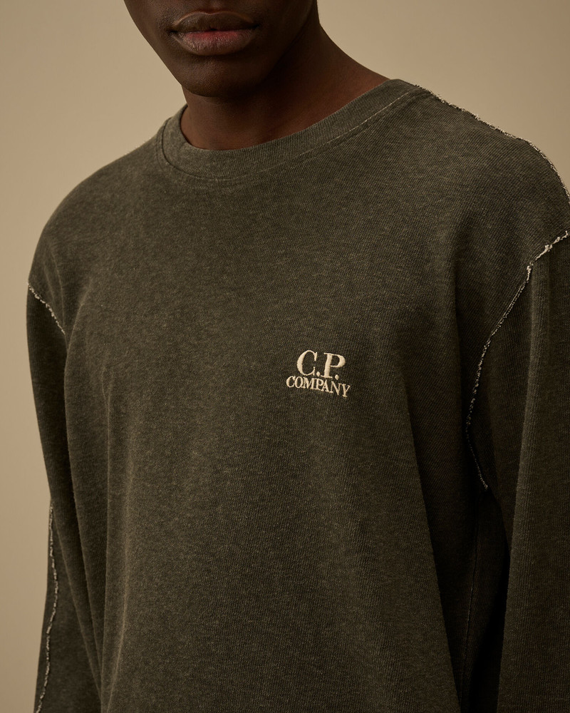 Heavy Jersey Plated Crewneck Sweatshirt 5
