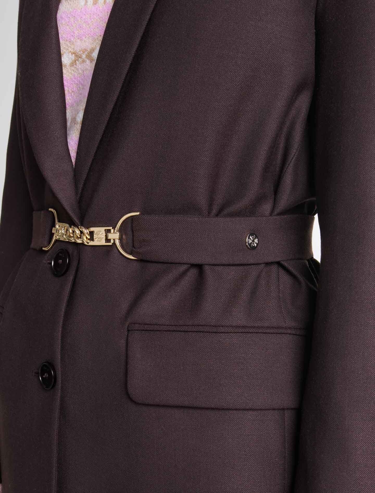 Belted suit jacket - 8