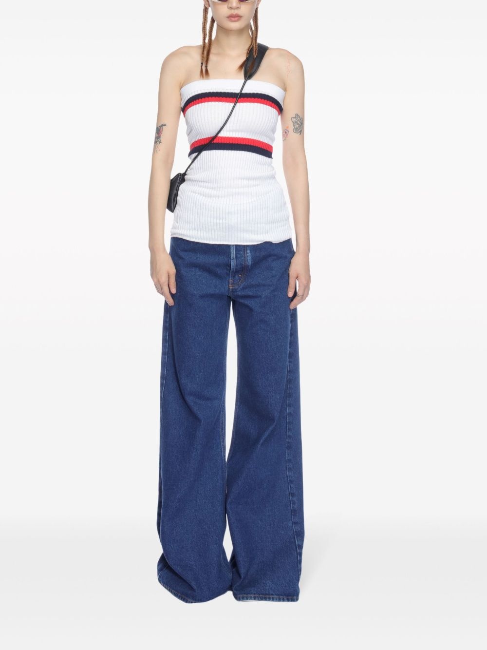 high-waisted flared jeans - 2