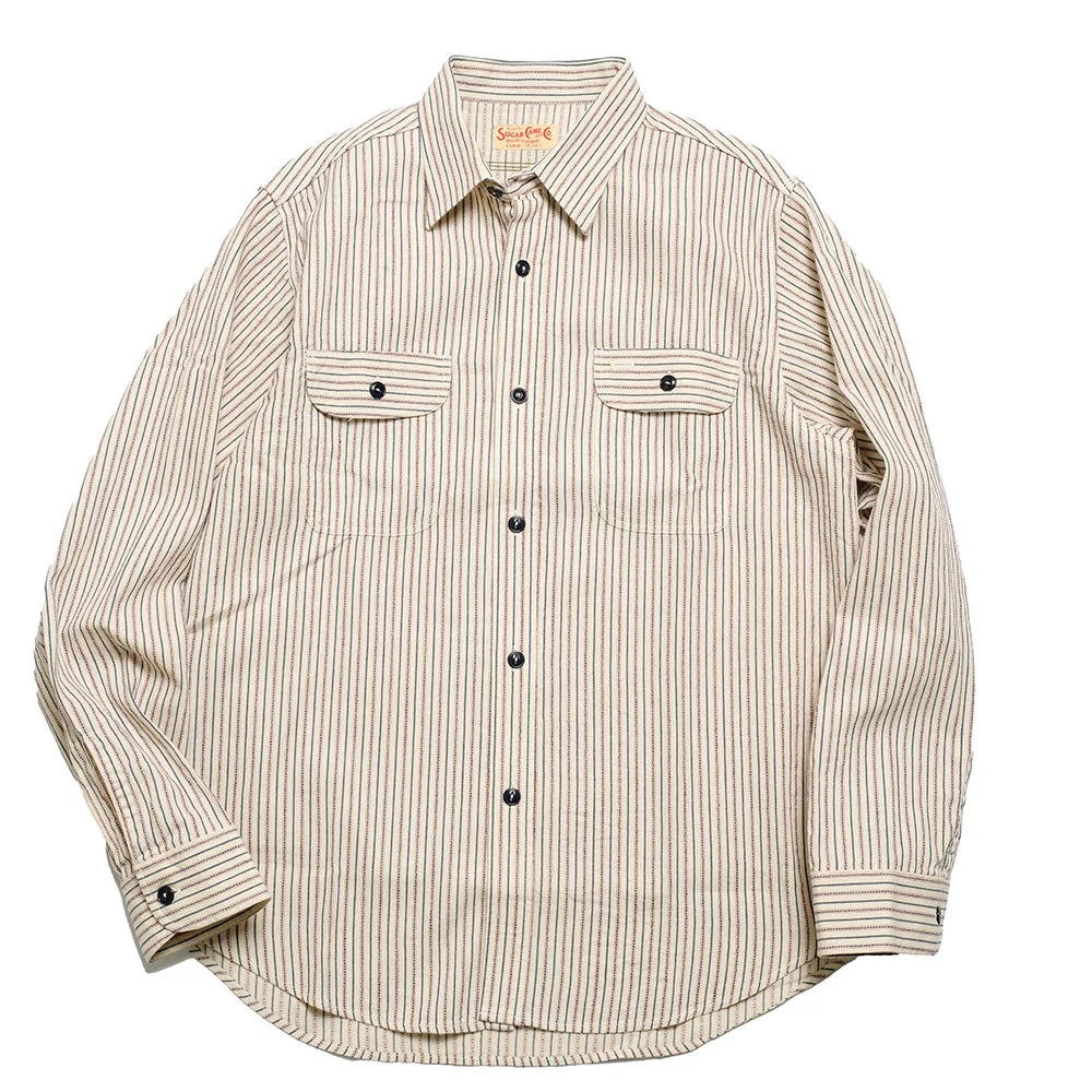 DOBBY STRIPE WORK SHIRT - SC29146 - 1