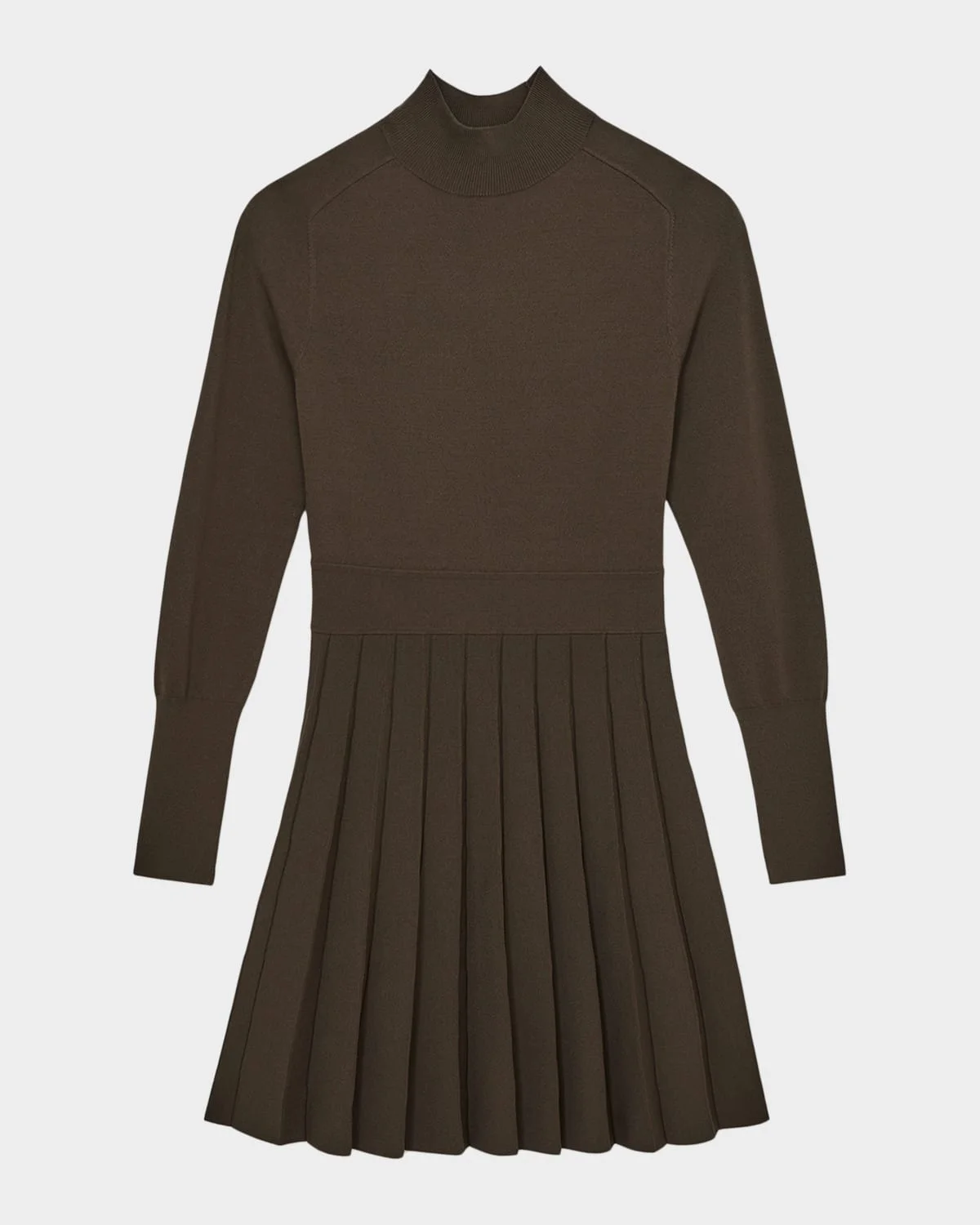 Lici Belted Knitted Skater Mini Dress - 1
