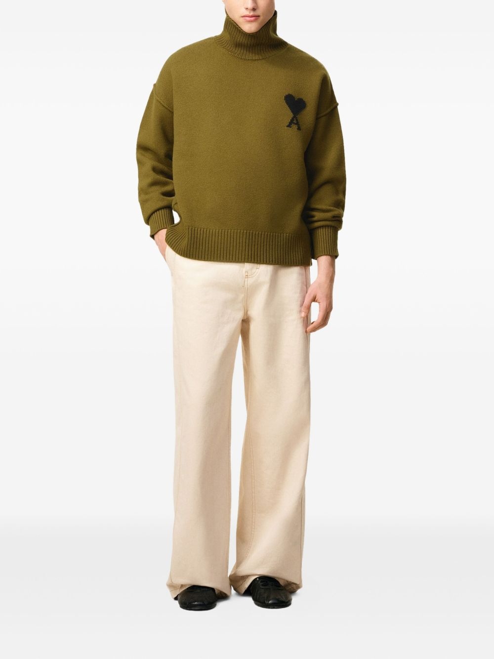 Ami de Coeur funnel neck sweater - 2