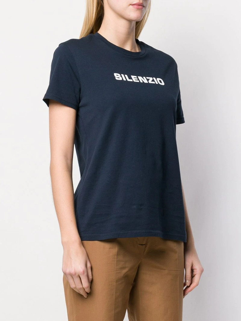 Silenzio print T-shirt 3