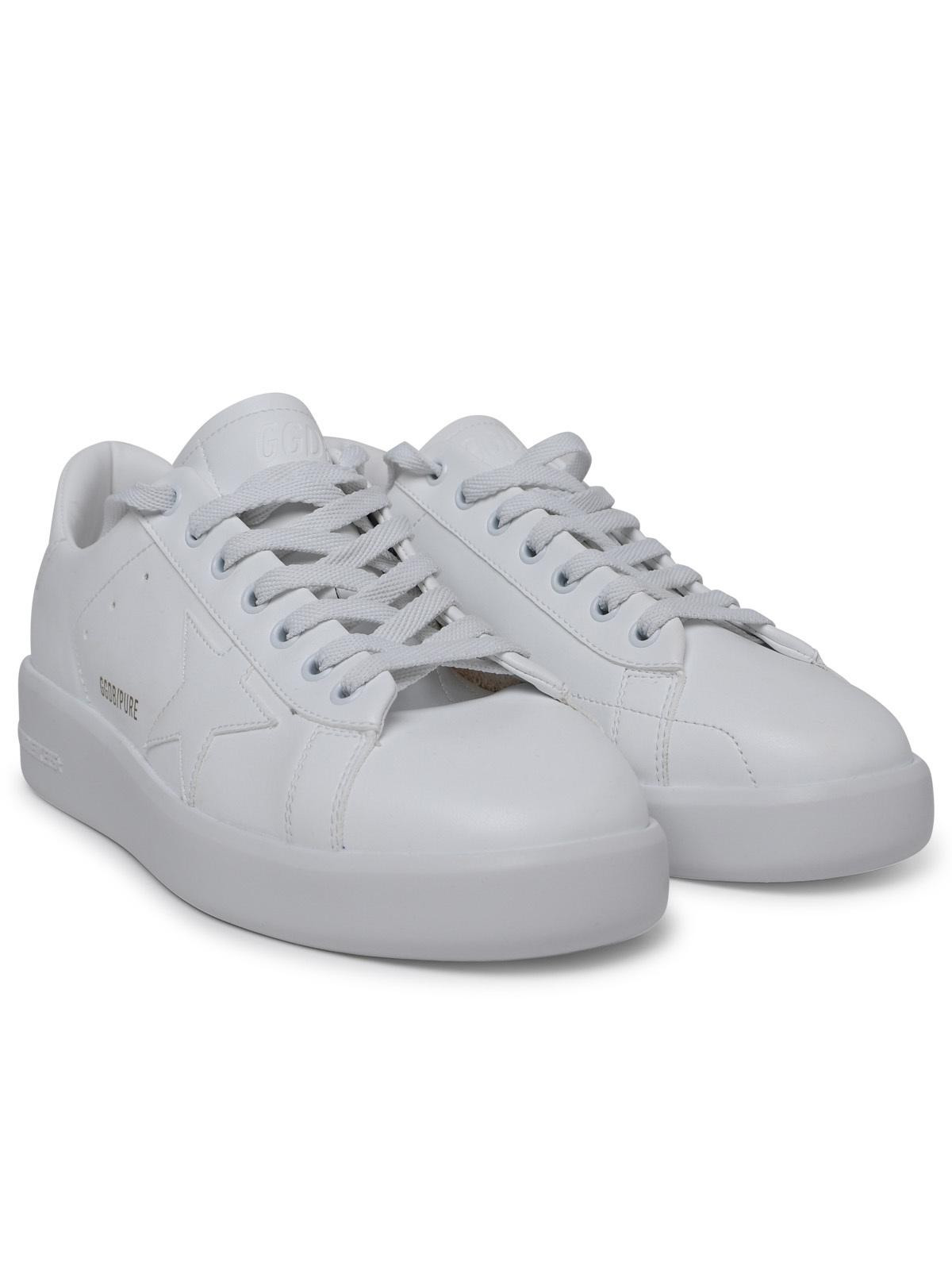 Golden Goose Purestar Sneakers In White Vegan Leather Men - 2