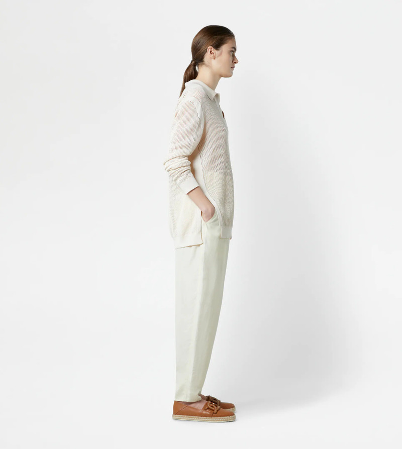 KNITTED POLO SHIRT - WHITE 4