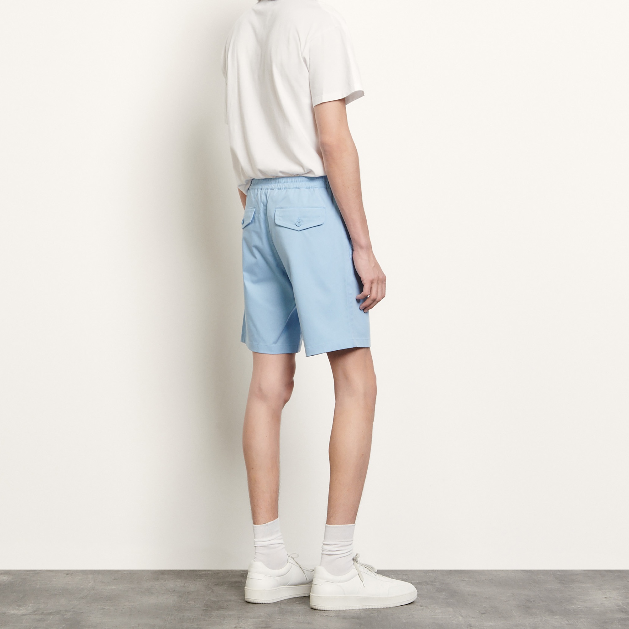 Cotton blend shorts - 3