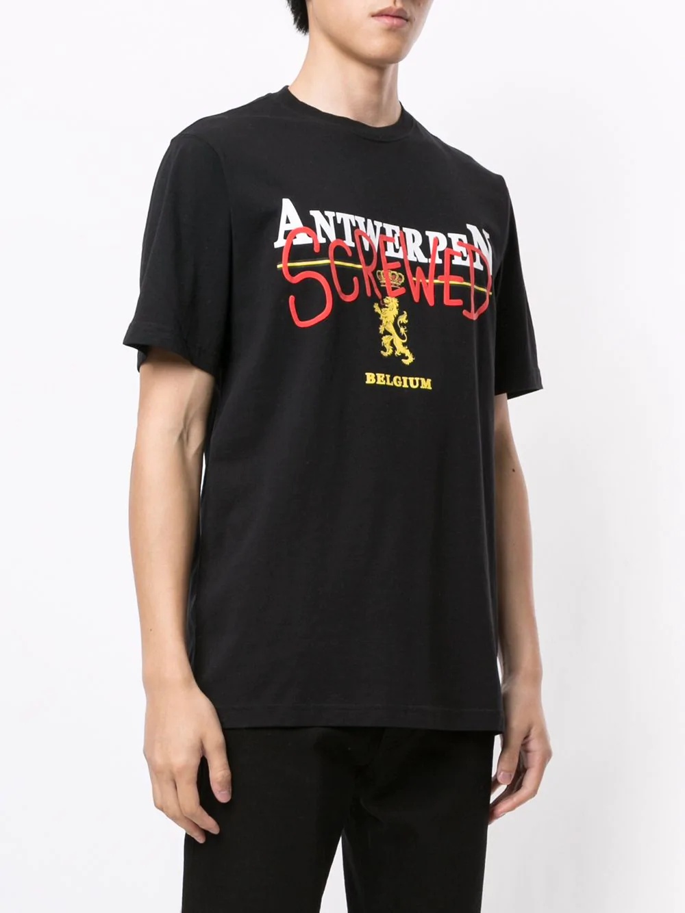 Antwerpen print T-shirt  - 4