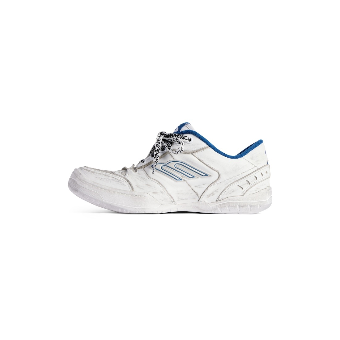 Men's Hamptons Worn-out Sneaker in White/dark Blue/grey - 4