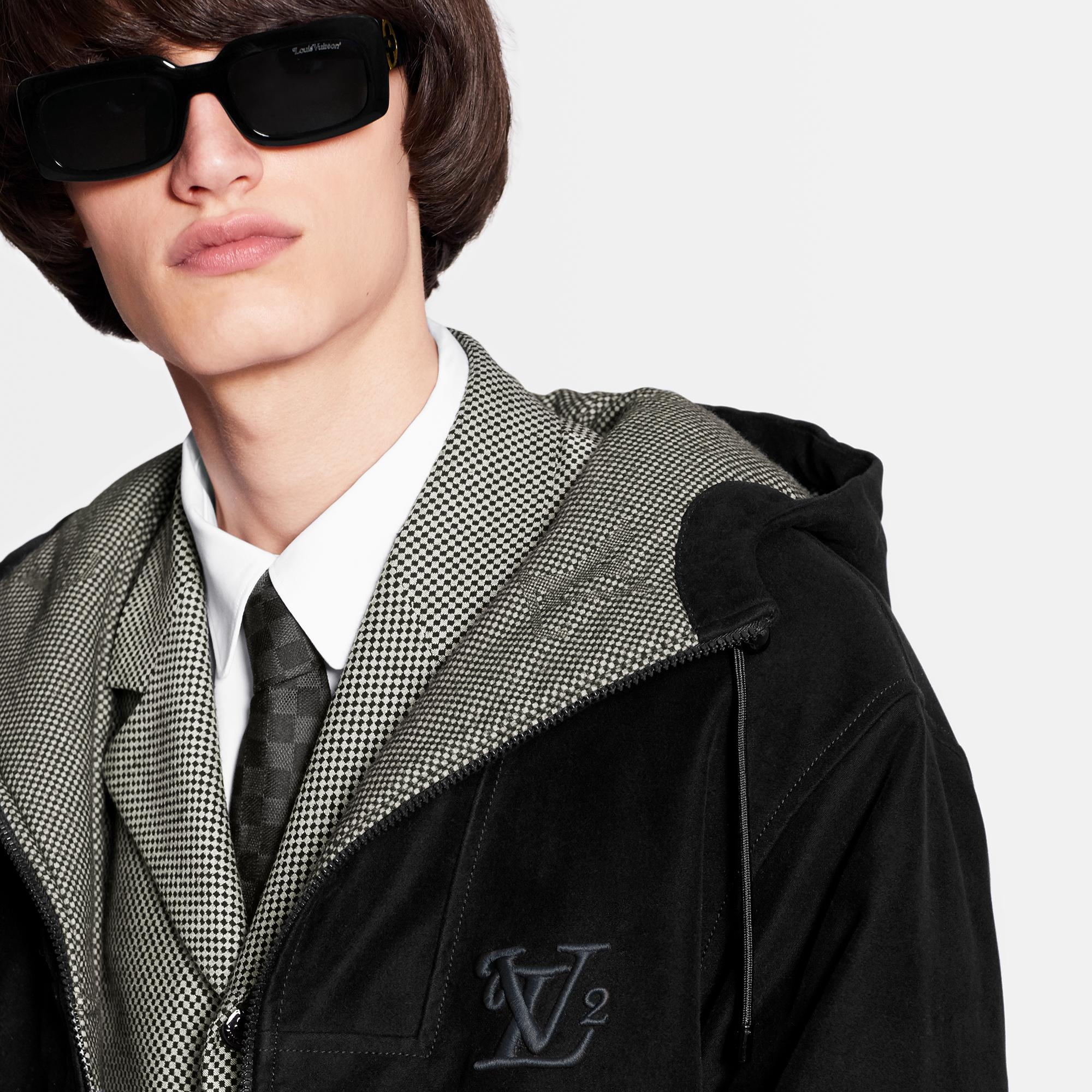 Embroidered LV Padded Moleskin Parka - 3