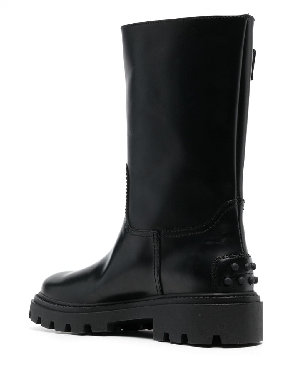 buckle-detail leather boots - 3