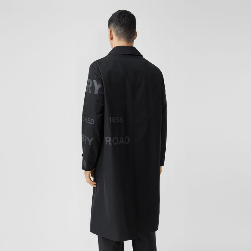Horseferry Print Cotton Gabardine Car Coat 4