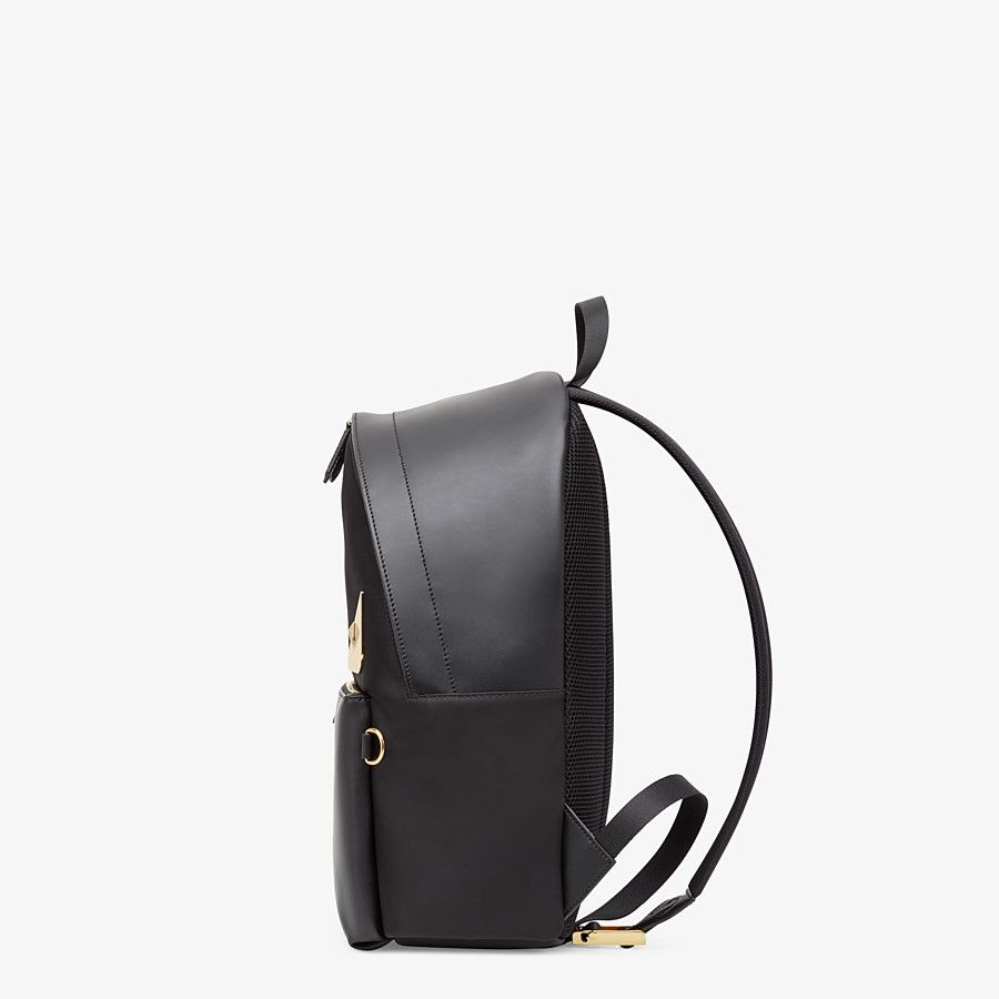 Black nylon backpack - 2