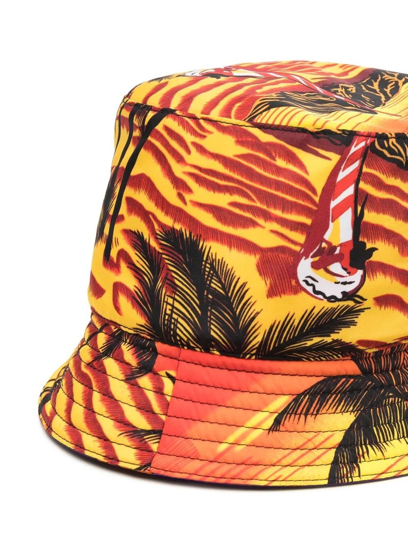 Palm Angels x Moncler tropical-print bucket hat outlook