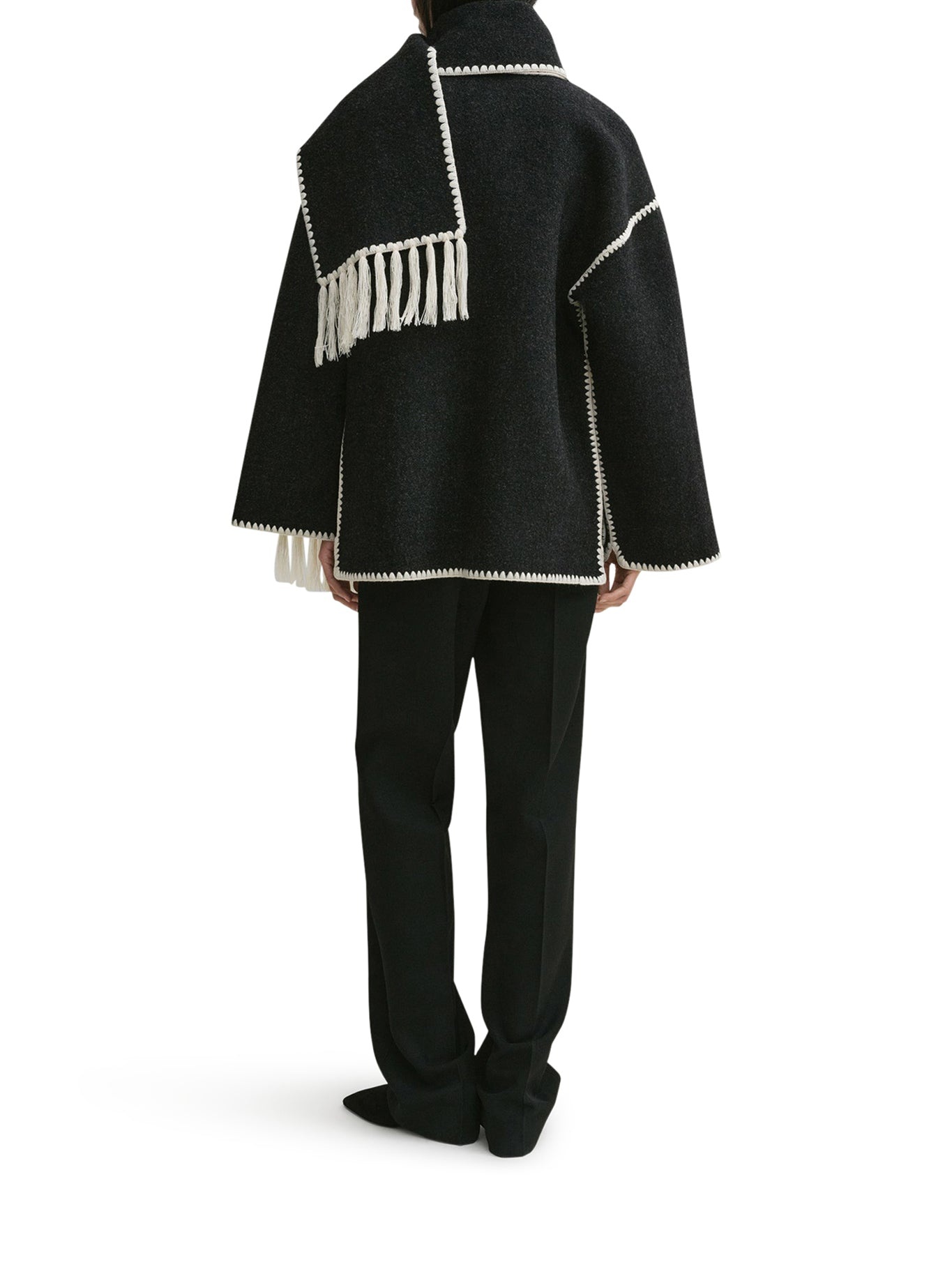 EMBROIDERED SCARF JACKET - 4
