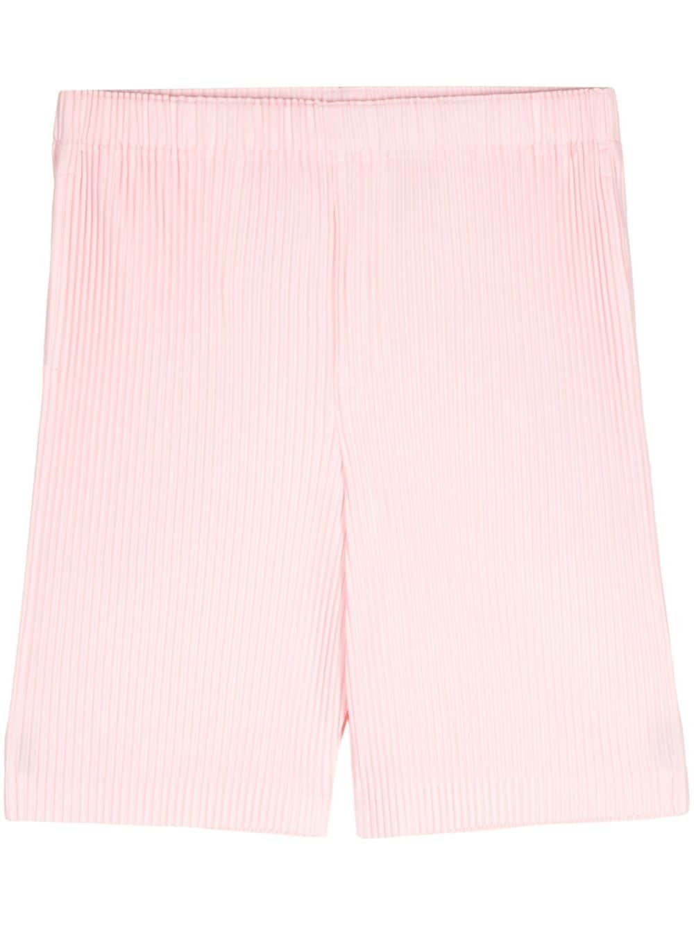 May plissé pleated bermuda shorts - 1