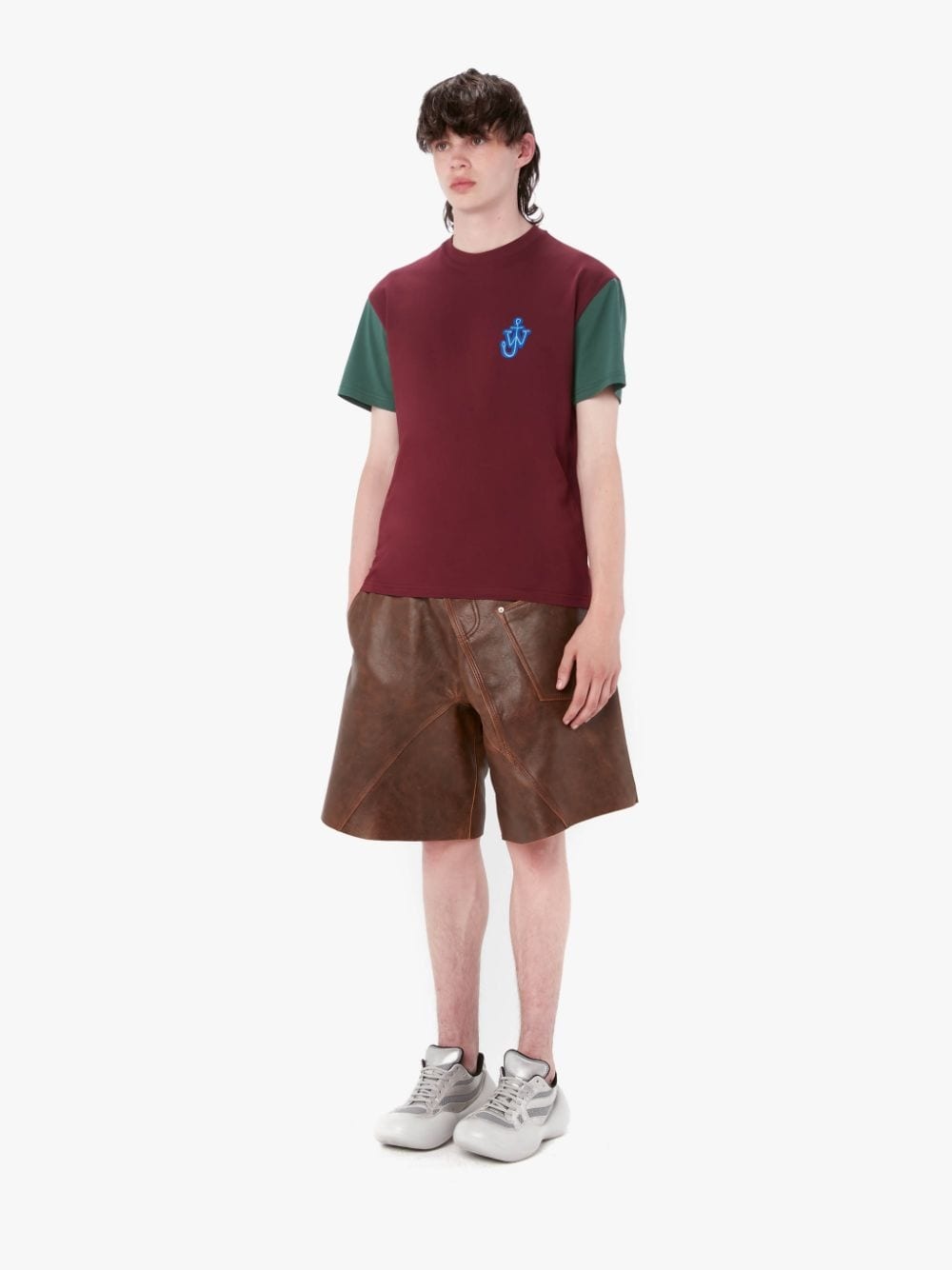 ANCHOR PATCH CONTRAST SLEEVE T-SHIRT - 4