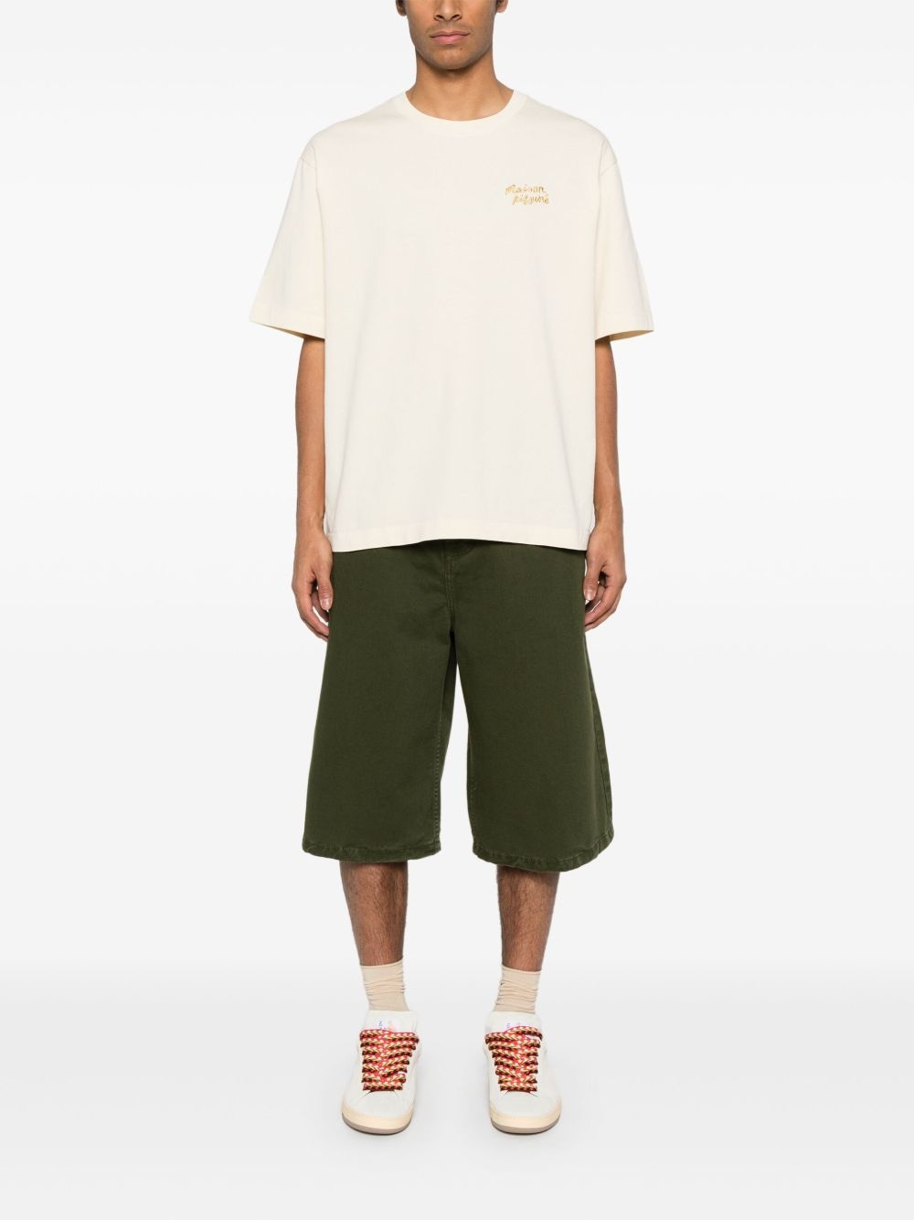 Handwriting-embroidered T-shirt - 2
