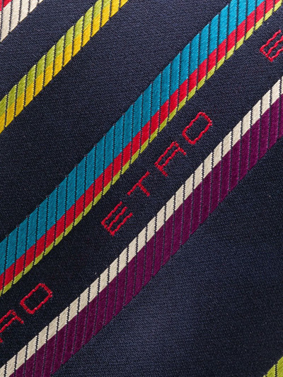 Etro stripe-print silk tie outlook