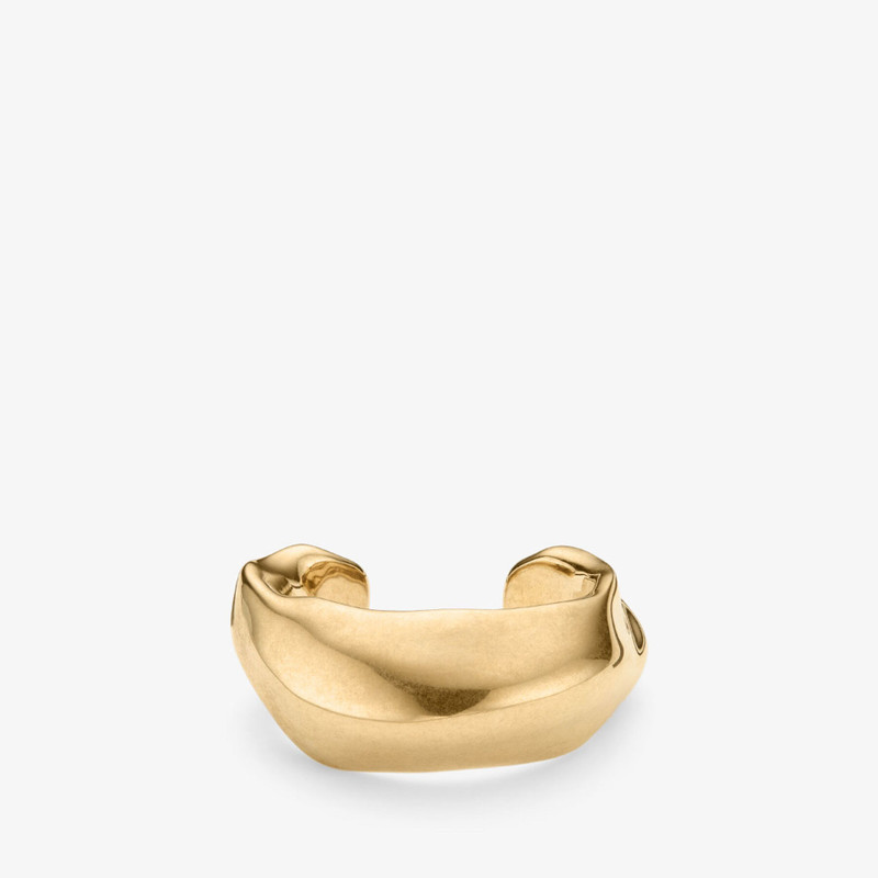 Textured Bracelet Gold Finish Metal Textured Bracelet 1