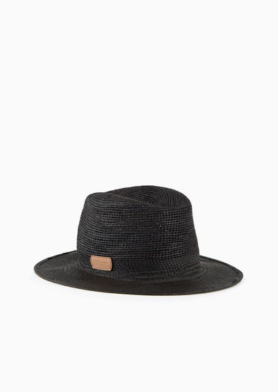 GIORGIO ARMANI Plaited straw hat outlook