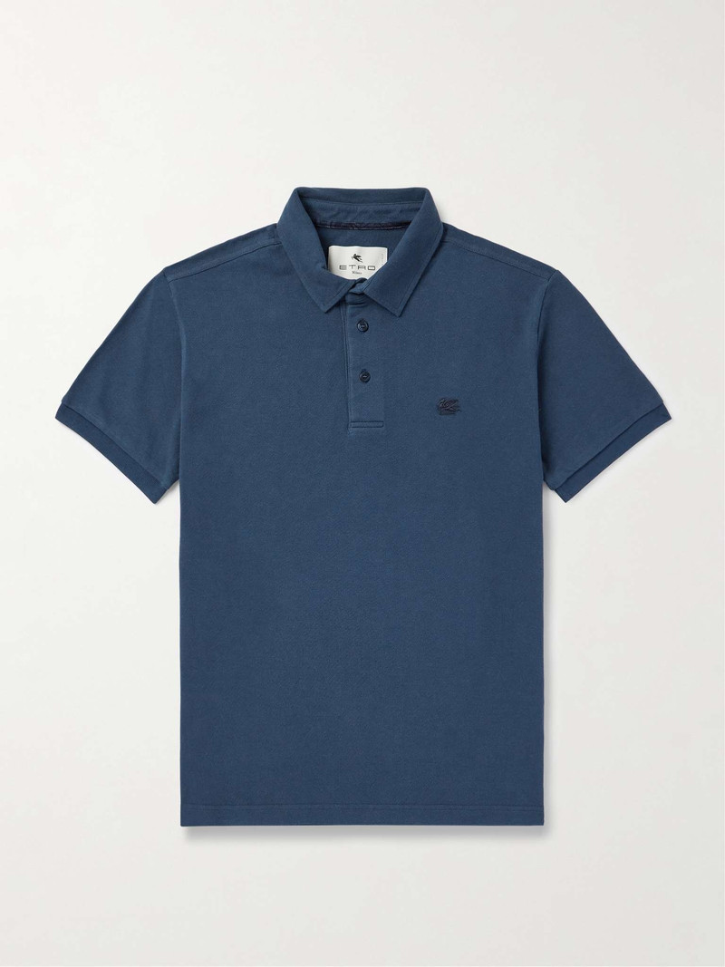 Logo-Embroidered Cotton-Piqué Polo Shirt - 1