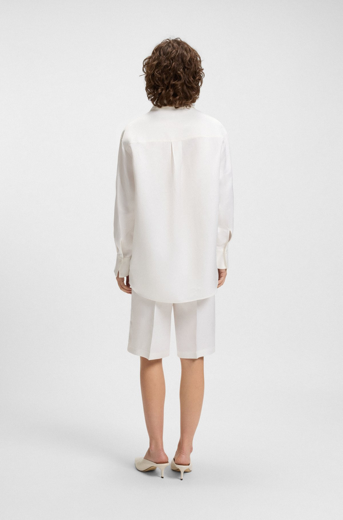 TAILORED BLOUSE WITH CROCHET-EFFECT TRIMS - 5