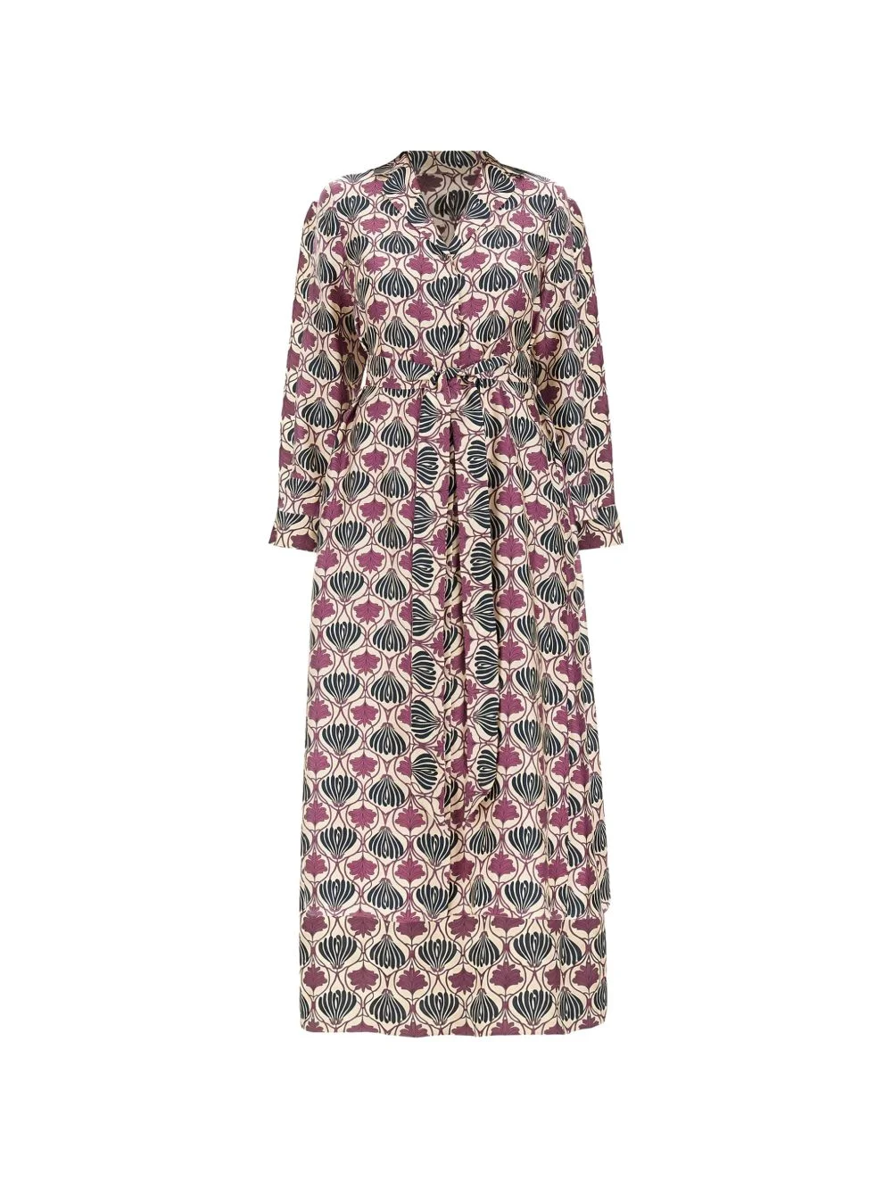 Albert floral-print V-neck dress - 1