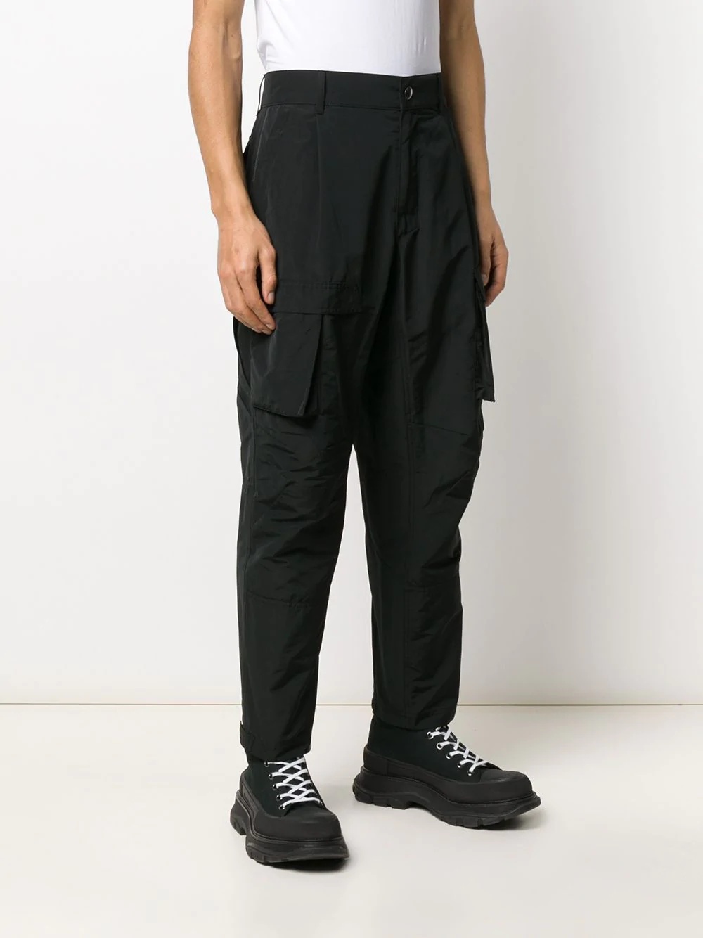 tapered cargo trousers - 3