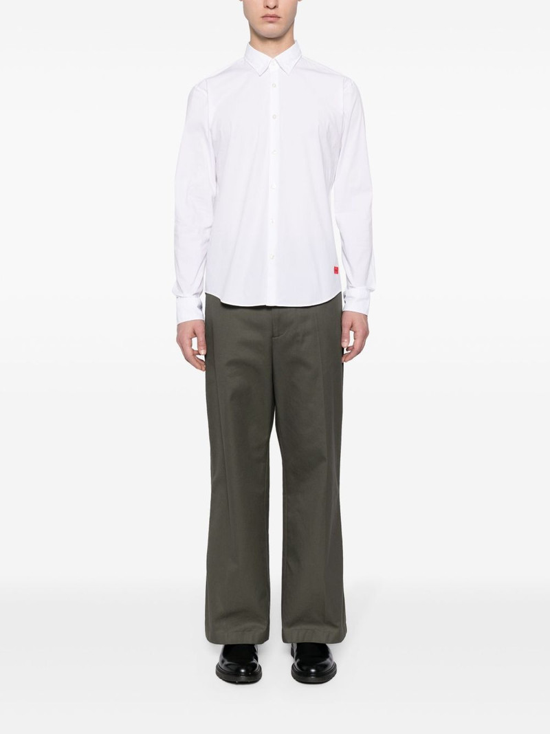 HUGO logo-embroidered cotton shirt outlook